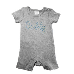 Gray Romper With Name